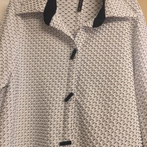 NWOT*IC by Connie K*long jacket*white w/black